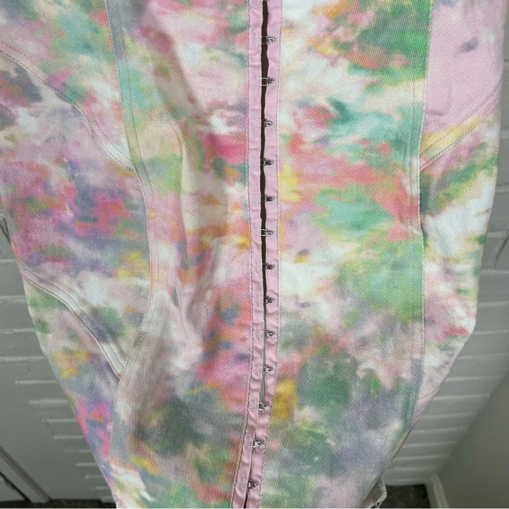 For Love & Lemons Smythe Tie Dye Corset Dress Size S - Picture 11 of 14